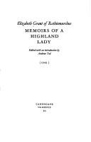 Memoirs of a Highland lady cover