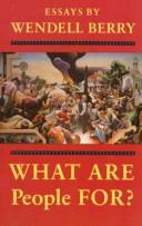 What are people for? cover