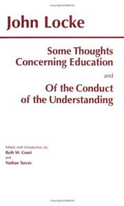 Some thoughts concerning education cover