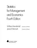 Statistics for management and economics cover