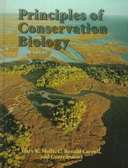 Principles of conservation biology cover