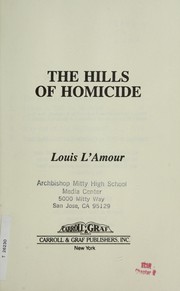 Hills of Homicide cover