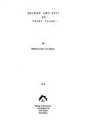 Shadow and evil in fairy tales cover