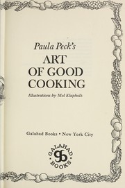 Art of good cooking cover