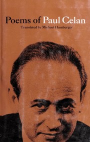 Poems of Paul Celan cover
