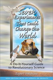 Seven experiments that could change the world cover