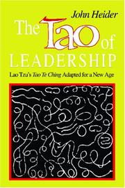 The Tao of leadership cover