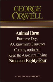 Novels (Animal Farm / Burmese Days / Clergyman's Daughter / Coming Up for Air / Keep the Aspidistra Flying / Nineteen Eighty-Four) cover