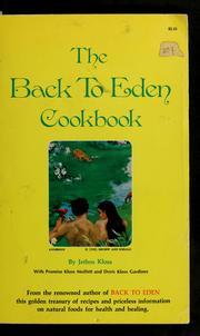 The back to Eden cookbook cover