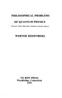 Philosophical Problems of Quantum Physics cover