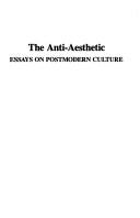The Anti-aesthetic cover