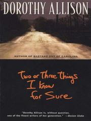 Two or Three Things I Know for Sure cover