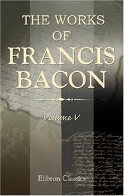 The works of Francis Bacon cover