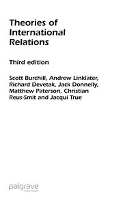 Theories of international relations cover