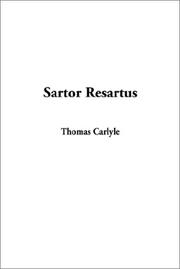 Sartor resartus cover