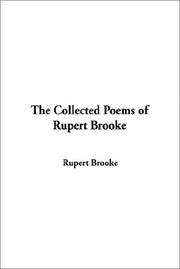 The collected poems of Rupert Brooke cover