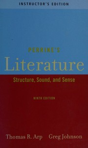 Perrine's literature--structure, sound and sense--Ninth edition cover