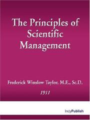 The Principles of Scientific Management cover