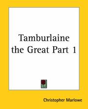 Tamburlaine the Great cover