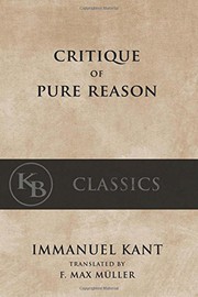 Critique of Pure Reason cover