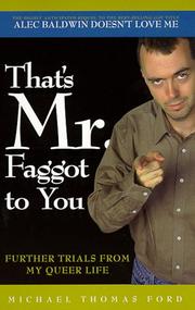 That's Mr. Faggot to You cover