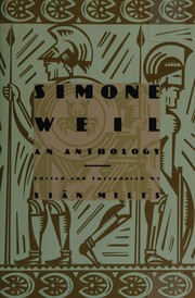 Simone Weil, an anthology cover