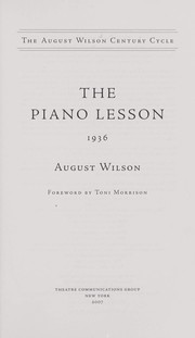 The Piano Lesson cover
