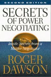 The Secrets of Power Negotiating cover