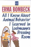 All I know about animal behavior I learned in Loehmann's dressing room cover