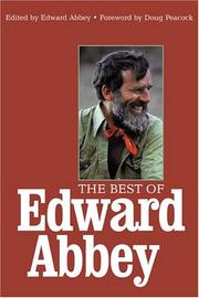 The best of Edward Abbey cover