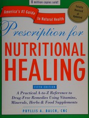 Prescription for nutritional healing cover
