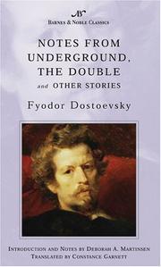 Notes from the Underground, The Double and Other Stories cover