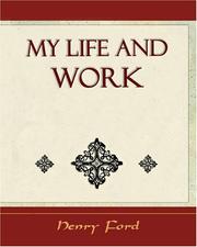 My life and work cover