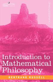 Introduction to mathematical philosophy cover