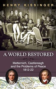 World Restored Europe After Napoleon cover
