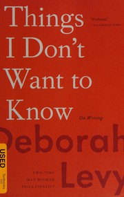 Things I don't want to know cover