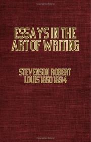 Essays in the art of writing cover