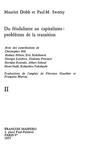 The transition from feudalism to capitalism cover