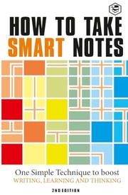 How to Take Smart Notes cover