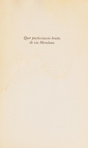 Quer pasticciaccio brutto de via Merulana cover