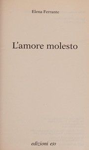 L'amore molesto cover